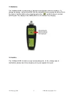 Предварительный просмотр 4 страницы Test Products International Vib Meter 9085 User Manual