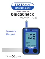 TESTAMED GlucoCheck Advance Owner'S Manual preview