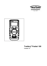 Предварительный просмотр 1 страницы Testboy Pocket 100 Operating Instructions Manual