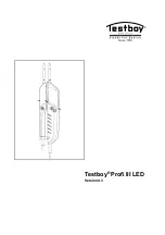 Preview for 1 page of Testboy Profi III LED Operating Instructions Manual