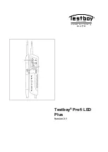 Testboy Profi LED Plus Operating Instructions Manual предпросмотр