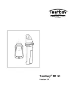 Предварительный просмотр 1 страницы Testboy TB 30 Operating Instructions Manual