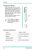 Предварительный просмотр 20 страницы Testboy TB 55 Operating Instructions Manual