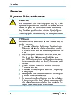 Preview for 4 page of Testboy TB 65 Operating Instructions Manual