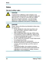 Preview for 24 page of Testboy TB 65 Operating Instructions Manual