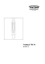 Предварительный просмотр 1 страницы Testboy TB 74 Operating Instructions Manual