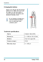 Предварительный просмотр 22 страницы Testboy TB 74 Operating Instructions Manual