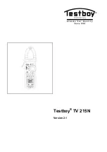 Preview for 1 page of Testboy TV 215N Operating Instructions Manual