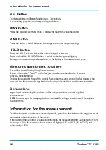 Preview for 22 page of Testboy TV 215N Operating Instructions Manual