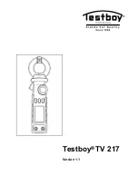 Testboy TV 217 Operating Manual предпросмотр