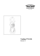 Testboy TV 218 Operating Instructions Manual предпросмотр