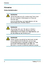 Preview for 4 page of Testboy TV 218 Operating Instructions Manual