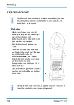 Предварительный просмотр 114 страницы Testboy TV 218 Operating Instructions Manual