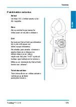 Предварительный просмотр 179 страницы Testboy TV 218 Operating Instructions Manual