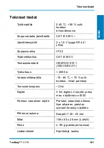 Предварительный просмотр 181 страницы Testboy TV 218 Operating Instructions Manual