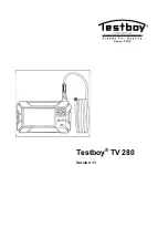 Testboy TV 280 Operating Instructions Manual preview