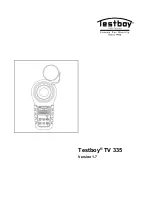 Testboy TV 335 Operating Instructions Manual preview