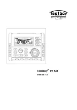 Предварительный просмотр 1 страницы Testboy TV 431 Manual