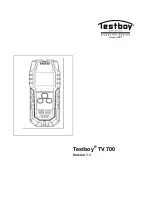 Testboy TV 700 Operating Instructions Manual preview