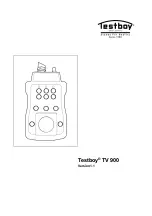 Testboy TV 900 Operating Manual предпросмотр