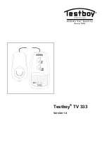 Предварительный просмотр 1 страницы Testboy TV333 Operating Manual