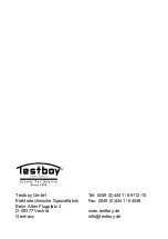 Предварительный просмотр 100 страницы Testboy TV333 Operating Manual