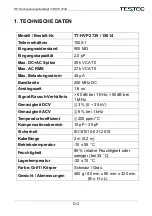 Предварительный просмотр 4 страницы Testec 15014 Instruction Manual