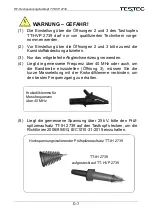 Предварительный просмотр 9 страницы Testec 15014 Instruction Manual