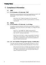 Preview for 4 page of Testec 15601 User Manual