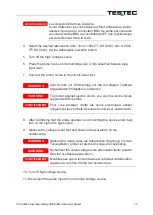 Preview for 17 page of Testec 15601 User Manual