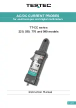 Testec TT-CC 220 Instruction Manual предпросмотр