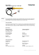 Preview for 5 page of Testec TT-HVP 15HF User Manual