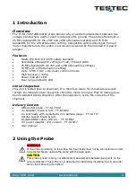 Preview for 6 page of Testec TT-SI 7002 Instruction Manual