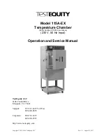 TestEquity 115A-EX Operation And Service Manual preview