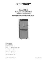 TestEquity 123C Operation And Service Manual preview