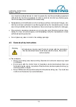 Предварительный просмотр 12 страницы TESTING 1.0204.LV Operating Instructions Manual