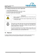 Предварительный просмотр 27 страницы TESTING 1.0204.LV Operating Instructions Manual