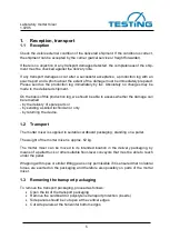 Предварительный просмотр 5 страницы TESTING 1.0205 Operating Instructions Manual