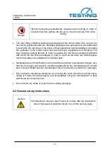 Предварительный просмотр 11 страницы TESTING 1.0205 Operating Instructions Manual