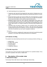 Предварительный просмотр 13 страницы TESTING 1.0205 Operating Instructions Manual