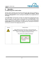 Предварительный просмотр 21 страницы TESTING 1.0205 Operating Instructions Manual