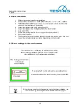 Предварительный просмотр 24 страницы TESTING 1.0205 Operating Instructions Manual