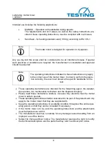 Preview for 9 page of TESTING 1.0206.01 Operating Instructions Manual