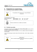 Preview for 16 page of TESTING 1.0206.01 Operating Instructions Manual