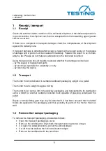 Preview for 5 page of TESTING 1.0206.07 Operating Instructions Manual