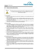 Preview for 12 page of TESTING 1.0206.07 Operating Instructions Manual