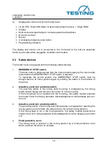 Preview for 15 page of TESTING 1.0206.07 Operating Instructions Manual