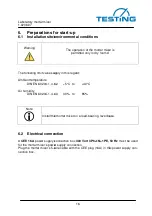 Preview for 16 page of TESTING 1.0206.07 Operating Instructions Manual