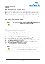 Preview for 17 page of TESTING 1.0206.07 Operating Instructions Manual