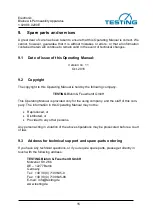 Предварительный просмотр 15 страницы TESTING 1.0290 Operating Manual